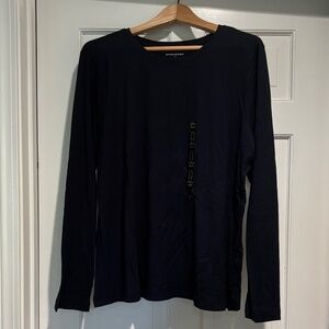 Banana Republic Navy Long-sleeved Timeless Tee - NWT